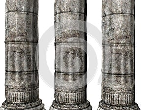 Three Greek Columns