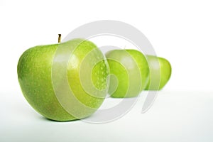 Three Green Apples