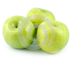 Three green apples