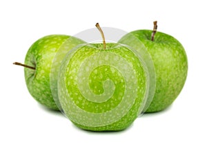 Three green apples