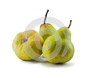 Three green pears