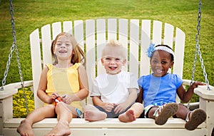 Three Happy Little Kids