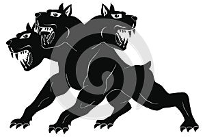 Three-headed dog Cerberus.