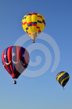 Three Hot Air Balloons