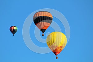 Three Hot Air Balloons