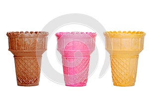 Three Ice Cream Cones