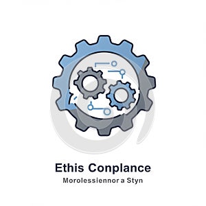 Three interlocking gears form the central design. The largest gear, colored gray,