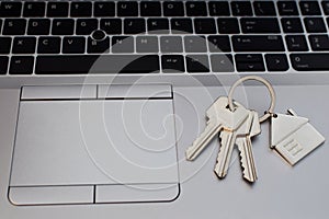 Three keys on laptop