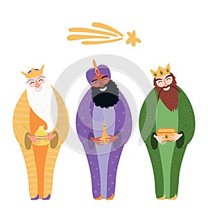 Three kings illustration