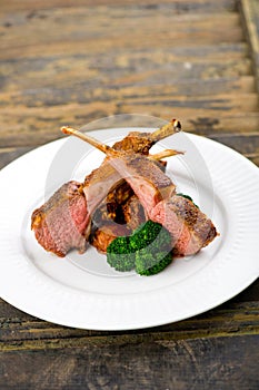 Three lamb cutlets