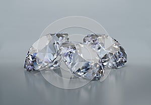 Three large diamonds