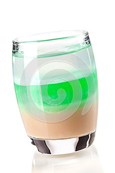 Three layered shot drink