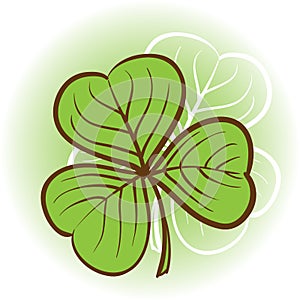 Three leaf clover illustration