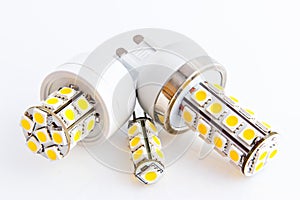 Three LED bulbs with 3-chip SMD LEDs