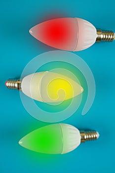 Three light bulb