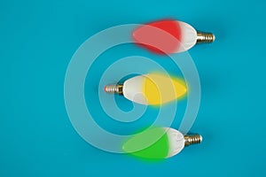 Three light bulb