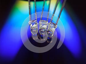 Three light-emitting diodes