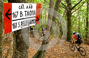 Three Limentre, Pistoia, Tuscany - Riding mountain bike photo