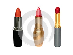 Three lipsticks set photo