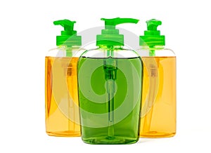 Three Liquid Soap Dispenser Bottles