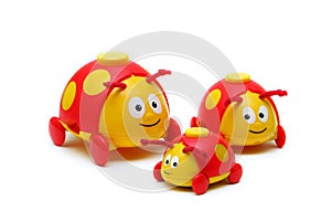 Three little bug toys for children