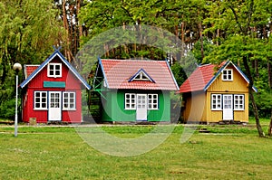 Three little houses