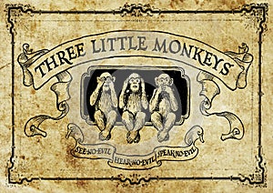 Three little monkeys