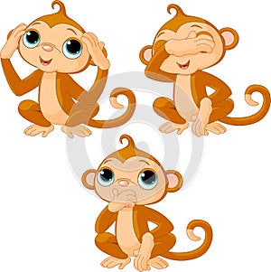 Three little monkeys