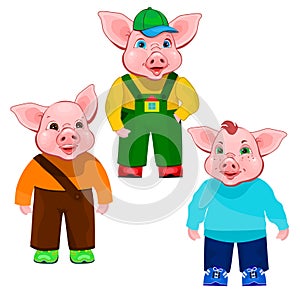 Three little pigs