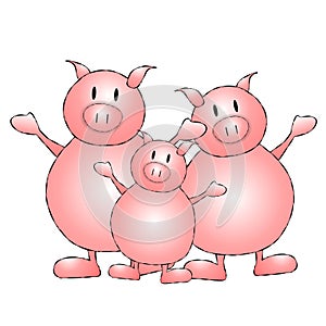 Three Little Pigs Cartoon