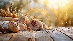 Three Loaves of Bread on Cutting Board