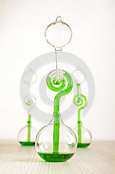 Three love thermometers isolated