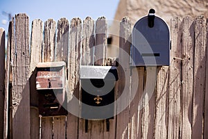 Three Mailboxes