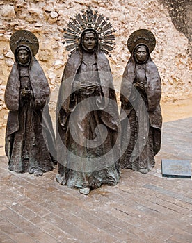 Three Marias Sculpture in Elche, Spain photo