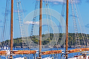 Three Masts on Schooner