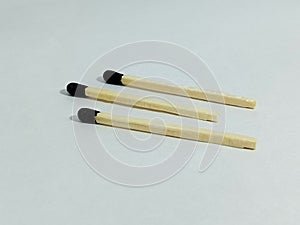 three matches stick isolated on white background