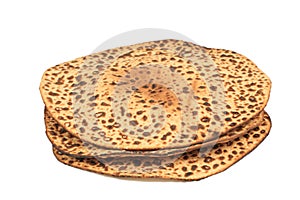 Three Matzos for Passover, Isolated