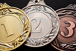 Three medals for prizes photo