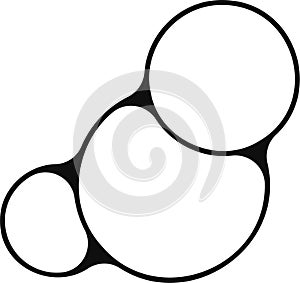 Three merged bubbles