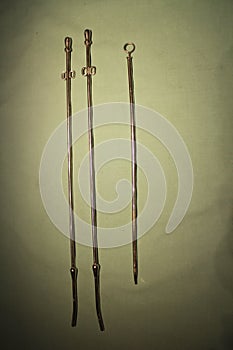 Metal catheters for livestock