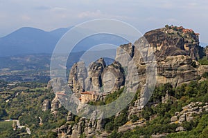 Three monasteries of Meteora