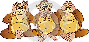 Three monkeys