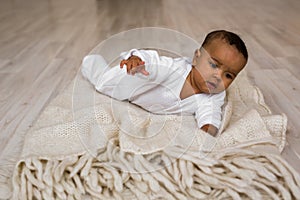 Three month old African American baby boy