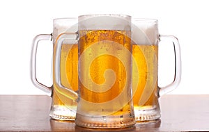 Three mug of beer photo