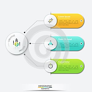 Modern infographic design template