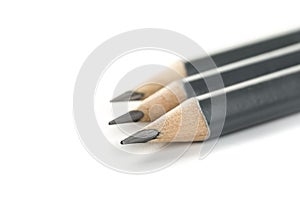 Three new gray triangular pencil 