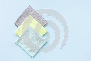 Three new microfiber cloth for cleaning and dusting