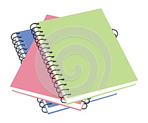 Three notebooks