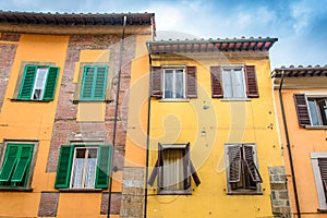 Three old italian houses.