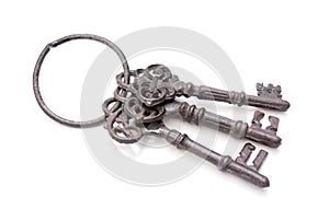 Three old keys together